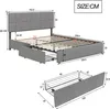 Fortuna Lai čalúnená posteľ 160x200 cm, manželská posteľ so Náhľad obrázku produktu 3