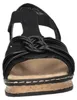 Rieker 6296900 629 Damenschuhe Sandalen Hoch Schwarz Produktbild-Vorschau 9