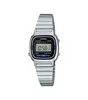A digital watch with a silver band and a black face. Produktbild-Vorschau