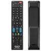 A remote control is shown from the front and back against a white background. Produktbild-Vorschau