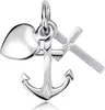 MATERIA Glaube Liebe Hoffnung Kettenanhänger - 925 Silber Produktbild-Vorschau 1