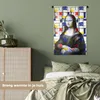 MuchoWow® Wandteppich Wandbehang Mona Lisa - Mondrian - Produktbild-Vorschau 4