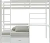 Hochbett mit Schreibtisch, Schlafsofa & Stauraum - 90 x 200 Produktbild-Vorschau 8