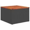 vidaXL 14-tlg. Garten-Sofagarnitur mit Kissen Schwarz Poly Produktbild-Vorschau 5