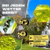 Collage of images showing a green pop-up pavilion in different settings and highlighting its features. Voir les images du produit