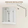 HOMCOM Kúpeľňové zrkadlo 50 x 60 cm Nástenné zrkadlo s Náhľad obrázku produktu 5