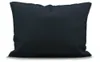 A dark blue pillow on a white background. Produktbild-Vorschau