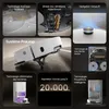 A collage of images showcasing the features of a robot vacuum cleaner. Produktbild-Vorschau