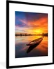 MuchoWow® Gerahmtes Poster Boot - Wasser - Sonnenuntergang Produktbild-Vorschau 1