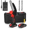 Mini Kettensäge, 6 Zoll 21V Elektro-Kettensäge mit 2x Akuu Produktbild-Vorschau 1