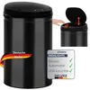 DELUKE® Sensor Mülleimer Küche 30L Schwarz - Automatik Produktbild-Vorschau 1