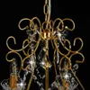 The Living Store Kronleuchter mit Kristallperlen Golden Produktbild-Vorschau 6