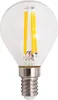 A close-up studio shot of an LED filament light bulb. Produktbild-Vorschau