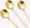 6er Set goldene Latte-Kaffeelöffel aus hochwertigem Produktbild-Vorschau 2