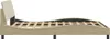 vidaXL Bettgestell "Dover" Creme 120x200 cm Stoff Produktbild-Vorschau 5