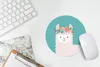 MuchoWow® Mauspad Mousepad Lama - Blumen - Kinder 20x20 cm Produktbild-Vorschau 5