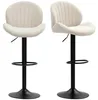 Barstoelen, set van 2, in hoogte verstelbaar, draaibaar, Productafbeelding-voorbeeld 1