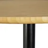 Relaxdays Bijzettafel, rond, met wielen, lichtbruin-zwart Productafbeelding-voorbeeld 7