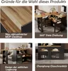 Abrihome ausziehbar Bartisch 360°Drehbar, Esszimmertisch Produktbild-Vorschau 8