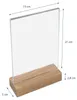 HMF 46942 Présentoir de table avec pied en bois Din A5 Voir les images du produit 3