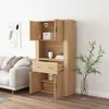 vidaXL Highboard Sonoma Dubové drevo Materiál Náhľad obrázku produktu 3
