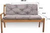 Poduška na záhradné lavice 180x50x50cm šedý | podušky na Náhľad obrázku produktu 3