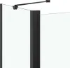 vidaXL Attacco da bagno 2 pieghevole ESG 120x68x130 cm nero Anteprima dell’immagine prodotto 5