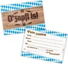 itenga 12x Einladungskarten O zapft is! Postkarte DIN A6 Produktbild-Vorschau 1