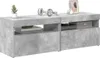 vidaXL TV-Schränke LED-Leuchten 2 Stk. Betongrau 60x35x40 Produktbild-Vorschau 4