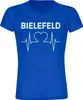 multifanshop Damen T-Shirt - Bielefeld - Herzschlag, blau, Produktbild-Vorschau 1