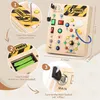 Jouets en bois Montessori – Tableau d'éveil avec LED, pour Voir les images du produit 2