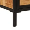 Nachttisch 40x30x52,5 cm Raues Massivholz Mango Produktbild-Vorschau 8