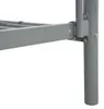 vidaXL Etagenbettgestell Grau Metall 140x200 cm/90x200 cm Produktbild-Vorschau 6
