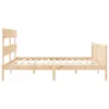 vidaXL Massivholzbett ohne Matratze 200x200 cm Kiefer Produktbild-Vorschau 6