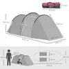 Outsunny Zelt für 2-3 Personen 190T Tunnelzelt Campingzelt Produktbild-Vorschau 4