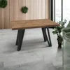 Kovový rozkládací čtvercový stůl LANCELOT 90x90-190 cm Náhled obrázku produktu 2