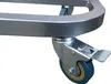 Doppel Müllsackständer mit Deckel und 4 Rollen | Metall Produktbild-Vorschau 4