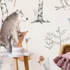 Selbstklebende Folie Fototapete - Forest Land With Animals Produktbild-Vorschau 2