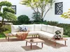 BELIANI Lounge Set Hellbraun Akazienholz 4-Teilig 5-Sitzer Produktbild-Vorschau 2