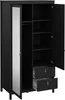 Madrid Kleiderschrank 199x103x59cm, 1 Tür, 1 Spiegeltür, 2 Produktbild-Vorschau 5