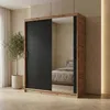 BEAUTYSOFA | Schwebetürenschrank HELA 160 cm Eiche Artisan Produktbild-Vorschau 1