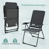 COSTWAY 2er Set Gartenstühle, Klappstühle mit 7-Fach Produktbild-Vorschau 3