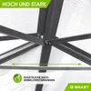 BRAST Gewächshaus Aluminium mit Fundament | 190x190x195cm | Produktbild-Vorschau 10