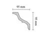 Decosa Zierprofil S110 (Svenja), 95 x 95 mm, 2 m - 01 Stück Produktbild-Vorschau 6