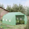 Outsunny Serre Tunnel de Jardin 10,5 m² dim. 3,5L x 3l x 2H Voir les images du produit 2