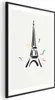Posterpapier Poster - Black Illustration of the Eiffel Produktbild-Vorschau 1