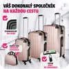 tectake® Cleo 4dílná sada pevných kufříků, 3 vozíky, 1 Náhled obrázku produktu 4