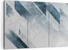 Bild auf Leinwand - Leinwandbild - 3 Teile - Blau Weiß Produktbild-Vorschau 1