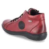 A side view of a red leather shoe. Produktbild-Vorschau