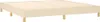 vidaXL Boxspringbett mit Matratze Creme 200x200 cm Stoff Produktbild-Vorschau 4